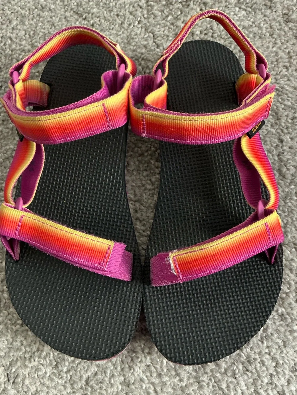 Teva Original Universal Rainbow Sandals - Size US 4 (Youth/Big Kid)